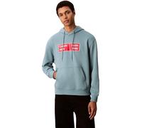 Calvin Klein Hoodie Hombre Terry Box Graphic Regular Fit, Azul (Smoke Blue), XXL