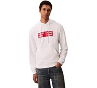Calvin Klein Hoodie Hombre Terry Box Graphic Regular Fit, Blanco (Bright White), XL