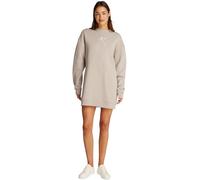 Calvin Klein Hoodie Mujer Embroidered Monologo Crew sin Capucha, Gris (Atmosphere), M
