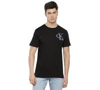 Calvin Klein Jean Meta Monogram tee J30J325498 - Camiseta para Hombre, Color Negro, Talla M, Negro (CK Black), M