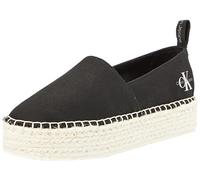 Calvin Klein Jeans Alpargatas Mujer con plataforma, Negro (Black), 40
