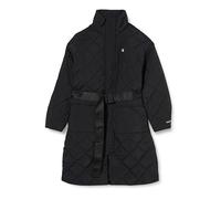 Calvin Klein Jeans Belted Quilted Coat J20J222581 Abrigos de Tejido, Negro (CK Black), L para Mujer
