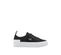Calvin Klein Jeans Bold Vulc FLATF Low T ML FAD YW0YW01447, Zapatilla Vulcanizada Mujer, Negro (Black/Bright White), 39 EU