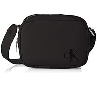 Calvin Klein Jeans Bolso Bandolera de para Mujer Sculpted Camera Bag18 Mono de Piel sintética, Negro (Black), Onesize