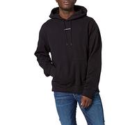 Calvin Klein Jeans Branding Sudadera con Capucha de Micro Marca, CK Black, L para Hombre