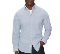 Calvin Klein Jeans Camisa Rayas Azul Hombre Poplin Stripe, azul, S