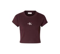 Calvin Klein Jeans Camiseta beige claro / marrón oscuro / blanco L beige claro / marrón oscuro / blanco