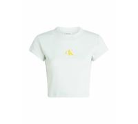 CALVIN KLEIN JEANS Camiseta corte cropped menta | S