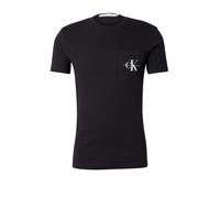 Calvin Klein Camiseta de Manga Corta Hombre Core Monologo Cuello Redondo, Negro (CK Black), M