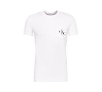 Calvin Klein Jeans Hombre Camiseta Manga Corta Core Monologo Cuello Redondo, Blanco (Bright White), XXL