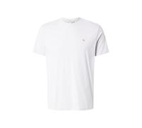 Calvin Klein Jeans Camiseta 'Logo Badge' gris claro / rojo cereza / blanco L gris claro / rojo cereza / blanco