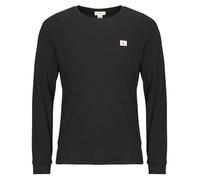 Calvin Klein Camiseta de Manga Larga Hombre Waffle Badge tee con Cuello Redondo, Negro (Black), L