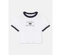 CAMISETA CALVIN KLEIN DRAPEY CROP MUJER XS