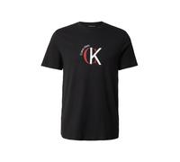 Calvin Klein Jeans Camiseta rojo fuego / negro / blanco XS rojo fuego / negro / blanco