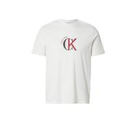 Calvin Klein SS 30S WHSL CKJ 2TONE CK Graphic LV14RE829G - Camisetas gráficas para Hombre, Color Blanco (Blanco y Gris), Talla XS, Blanco (Blanco y Gris), XS