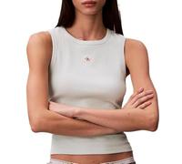 Calvin Klein Jeans Camiseta sin mangas Verde Pale Mujer A Woven Label, verde, XS