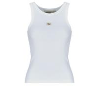 Calvin Klein Woven Label Rij20J224762 Camiseta de Tirantes Anchos, Bright White, M para Mujer