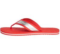 Calvin Klein Jeans Chanclas Beach Sandal Hombre Zapatillas de baño, Rojo (Fiery Red/Metallic Foil), 40