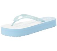 Calvin Klein Jeans Chanclas Mujer Beach Sandal Flatform con Plataforma, Azul (Dusk Blue/Bright White), 39