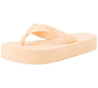 Calvin Klein Jeans Chanclas Mujer Flatform Flipflop Jelly con Plataforma, Marfil (Peach Dream), 37