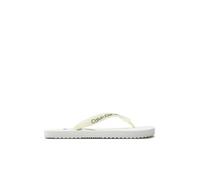 Calvin Klein Jeans Chanclas para Mujer Beach Sandal Sandalias, Blanco (White), 37