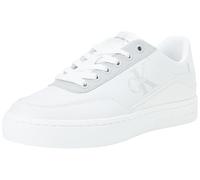 Calvin Klein Jeans Classic Cupsole Low Lace LTH ML YW0YW01527, Zapatillas Deportivas para Mujer, Blanco (Bright White/Creamy White/Oyster M), 37 EU
