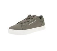 Calvin Klein Jeans Classic Cupsole Low LTH IN DC YM0YM00976, Zapatilla con Suela Hombre, Verde (Dusty Olive/Bright White), 44 EU
