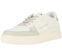 Calvin Klein Jeans Classic Cupsole Low LTH ML FAD YM0YM00885, Zapatilla con Suela Hombre, Beige (Creamy White/Eggshell), 40.5 EU