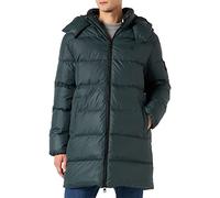 Calvin Klein Jeans ESS Long Hooded Down Jacket J30J322559 Chaquetas Acolchadas de Plumas, Verde (Dark Seaweed), S para Hombre