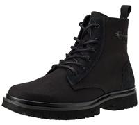 Calvin Klein Jeans EVA Boot Mid Laceup Mix ML Sat YM0YM00965, Bota Media Hombre, Negro (Triple Black), 43 EU