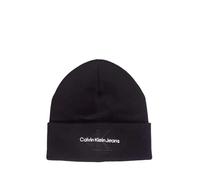 Calvin Klein Jeans Gorro CK, Gorra al revés con Logo Bordado artículo K60K611254 Gorro Bordado Monologue, BDS Black/Nero, Talla única