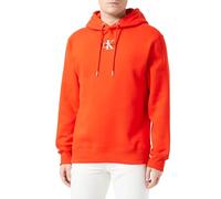 Calvin Klein Jeans Hombre Hoodie Monologo con Capucha, Rojo (Fiery Red), S