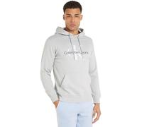 Calvin Klein Jeans Hombre Hoodie Seasonal Monologo Regular con capucha, Gris (Lunar Rock), XS