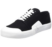 Calvin Klein Jeans Hombre Vulcanized Sneaker Skater Vulc Low Laceup Badge Zapatillas, Negro (Black/White), 41