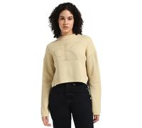 Calvin Klein Jeans Jersey Mujer Logo Regular Sweater Jersey de Punto, Beige (Pale Khaki), L
