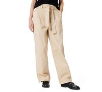 Calvin Klein Jeans LV044D639G - Pantalones Casuales de Sarga de algodón con cinturón para Mujer, Color marrón (Caqui Encantador), Talla M, Marrón (Charming Khaki), M