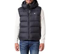 Calvin Klein Jeans LV04RD531G - Chaleco de nailon con cremallera para hombre, color negro (negro), talla L, negro (negro), L