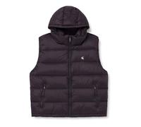 Calvin Klein LS Nylon Zip Off Hood Down Puffe Lv04Rd531G Chaleco, Black (Black), L para Hombre