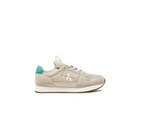 Calvin Klein Jeans Men RUNNER SOCK LACEUP NY-LTH, Eggshell/Bahama Green, 44 EU