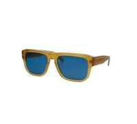 Calvin Klein Jeans Men's Sunglasses CKJ24607S - Honey To Brown with Solid Blue Lens