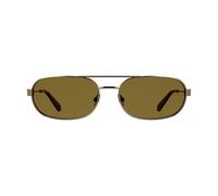 Calvin Klein Jeans Men's Sunglasses CKJ26202S - Amber Gold/Matte Burgundy with Solid Brown Lens