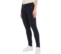 Calvin Klein Jeans Mid Rise Skinny J20J221777 Pantalones, Denim (Denim Dark), 27W / 30L para Mujer