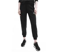 Calvin Klein Jeans MONOLOGO Cuffed Jog Pants J20J218971 Pantalones de Chã¡Ndal, Negro (CK Black), S para Mujer