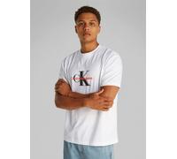 Calvin Klein Camiseta de manga corta Hombre Monologo Shift Tee de algodón, Blanco (Bright White), M