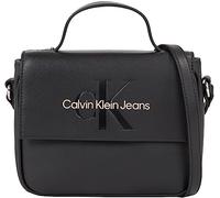 Calvin Klein Jeans Mujer Bolso con correa pequeño, Negro (Black With Rose), Talla Única