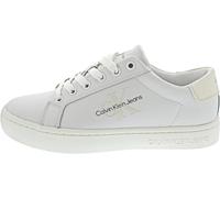 Calvin Klein Jeans Mujer Sneaker con Suela Cupsole Classic Laceup Zapatillas, Blanco (Bright White/Creamy White), 40