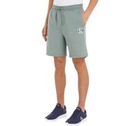 Calvin Klein Jeans Pantalón chándal Corto Hombre Monologo Short con Cinturilla elástica, Gris (Slate Gray), XXS