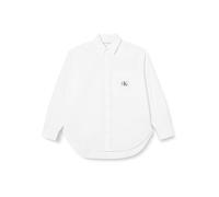 Calvin Klein Jeans Plus Woven Label Relaxed Shirt J20J222980 Camisas de Tejido, Blanco (Bright White), 4XL para Mujer