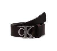 Calvin Klein Jeans Round Mono Cinturón Piel natural 115 cm marrón