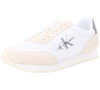Calvin Klein Jeans Runner Sneaker Hombre Retro Su-Ny Mono Calzado Deportivo, Multicolor (Bright White/C White/Charcoal Grey), 41 EU